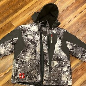 Kids Camo Jacket - Black and Gray